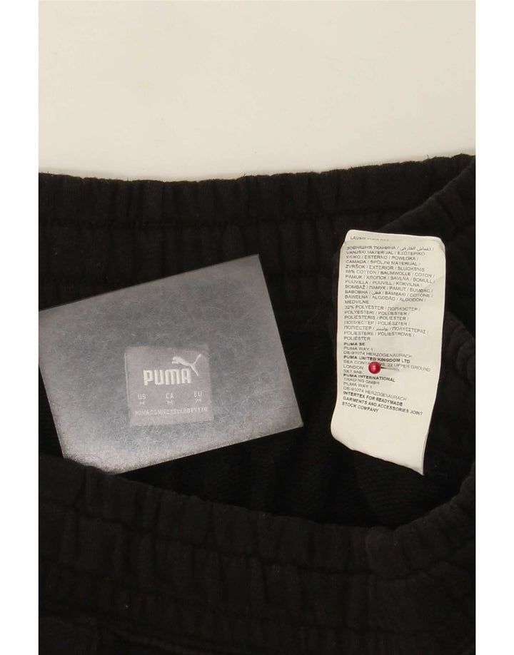 Pantaloni da tuta da uomo Puma Joggers Medium Black Cotton
