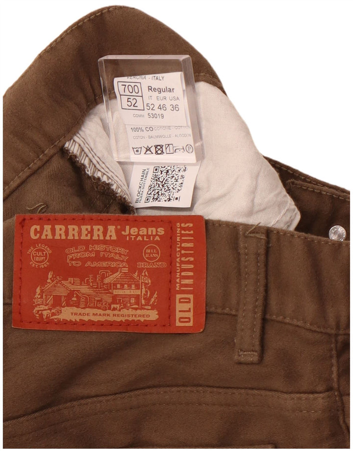 Pantaloni casual regolari da donna CARRERA W36 L32 cotone marrone