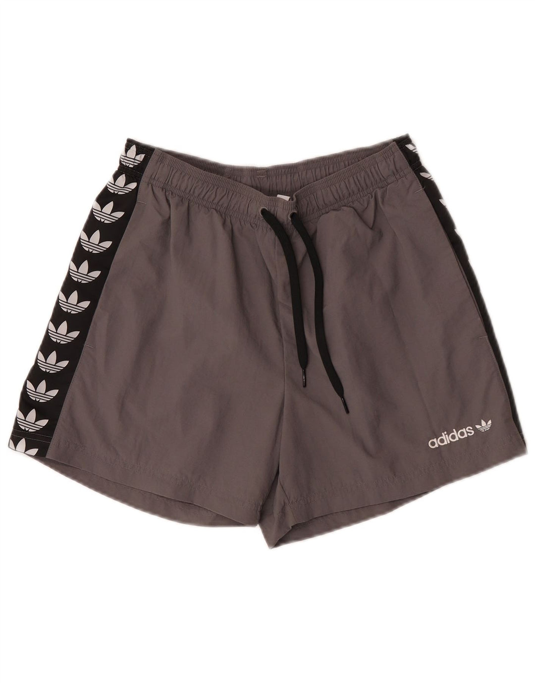Pantaloncini Sportivi da Uomo Adidas con Grafica, Taglia Small, Colore Grigio a Blocchi, Nylon