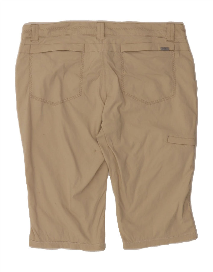 EDDIE BAUER Womens Bermuda Shorts US 10 Large W34  Beige Nylon Vintage Eddie Bauer and Second-Hand Eddie Bauer from Messina Hembry 