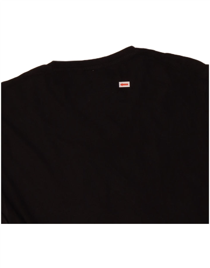 CALVIN KLEIN T-shirt grafica slim fit da uomo, cotone medio nero