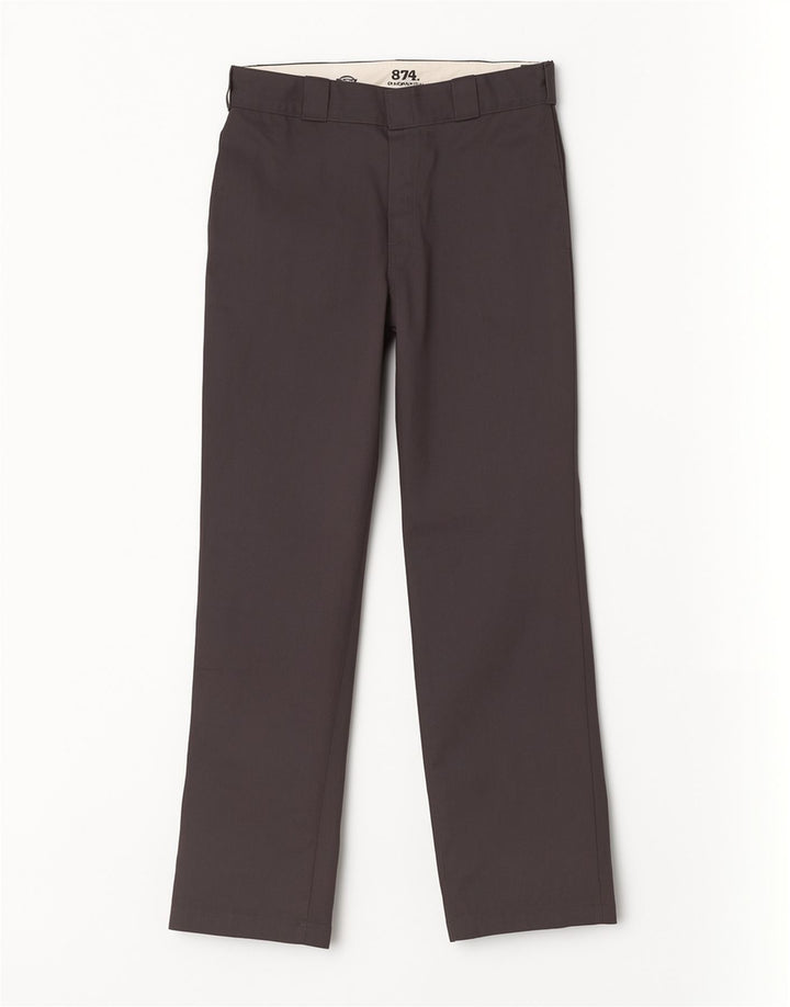 Dickies Pantaloni chino dritti da uomo con vestibilità originale W30 L32 poliestere grigio