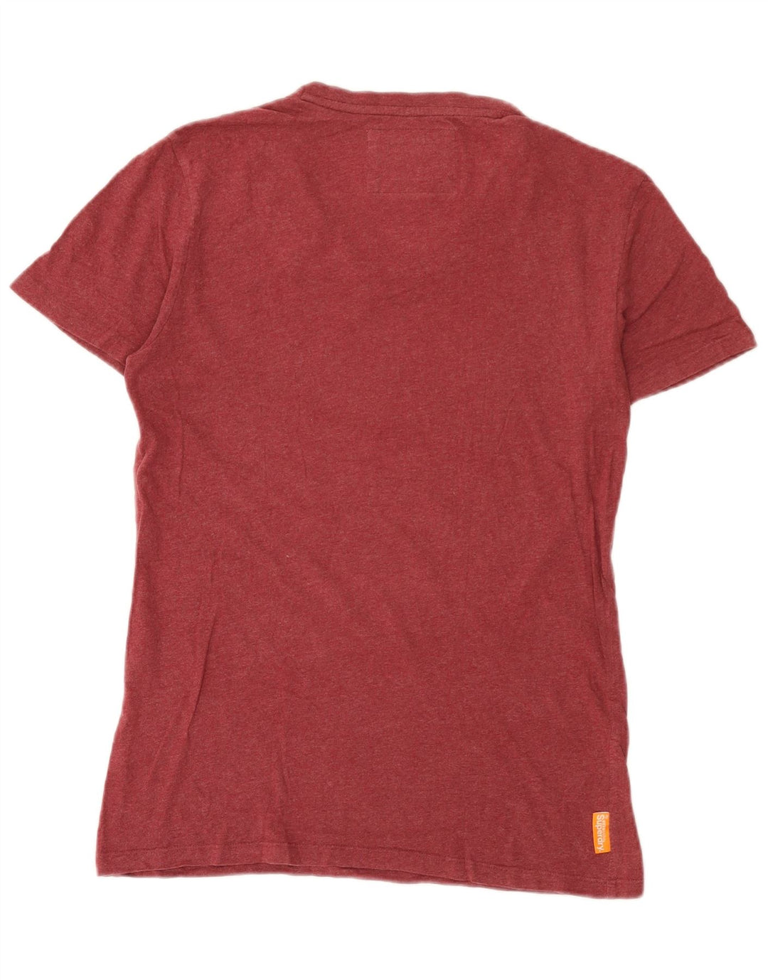 T-shirt da uomo Superdry Top Small in cotone bordeaux
