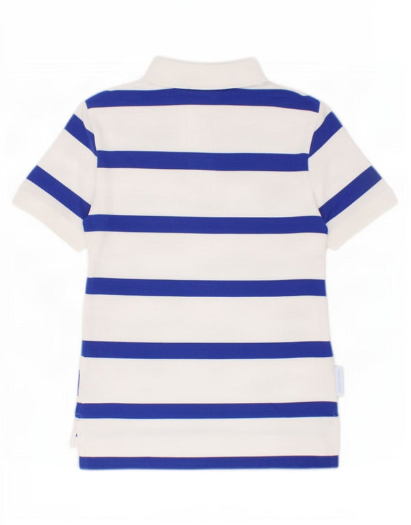 Polo Ralph Lauren da bambino, 7-8 anni, piccola in cotone a righe bianche