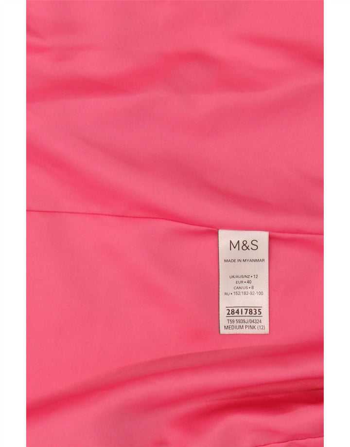 Giacca blazer aperta con maniche a 3/4 Marks & Spencer da donna UK 12 Rosa medio