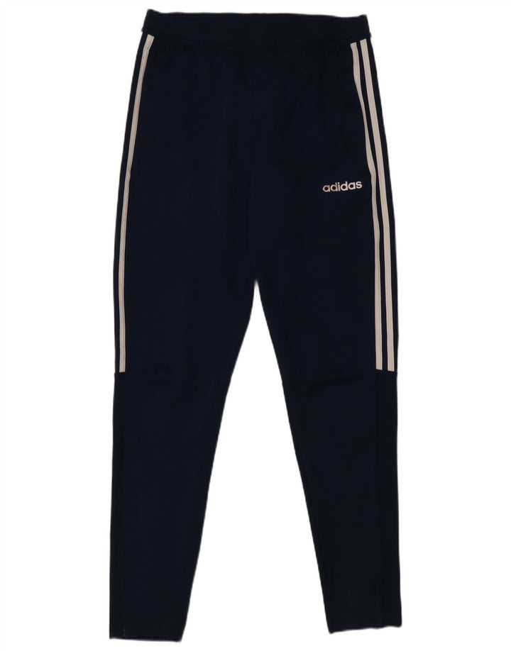 Pantaloni da tuta Adidas Climalite da uomo piccoli in poliestere blu navy