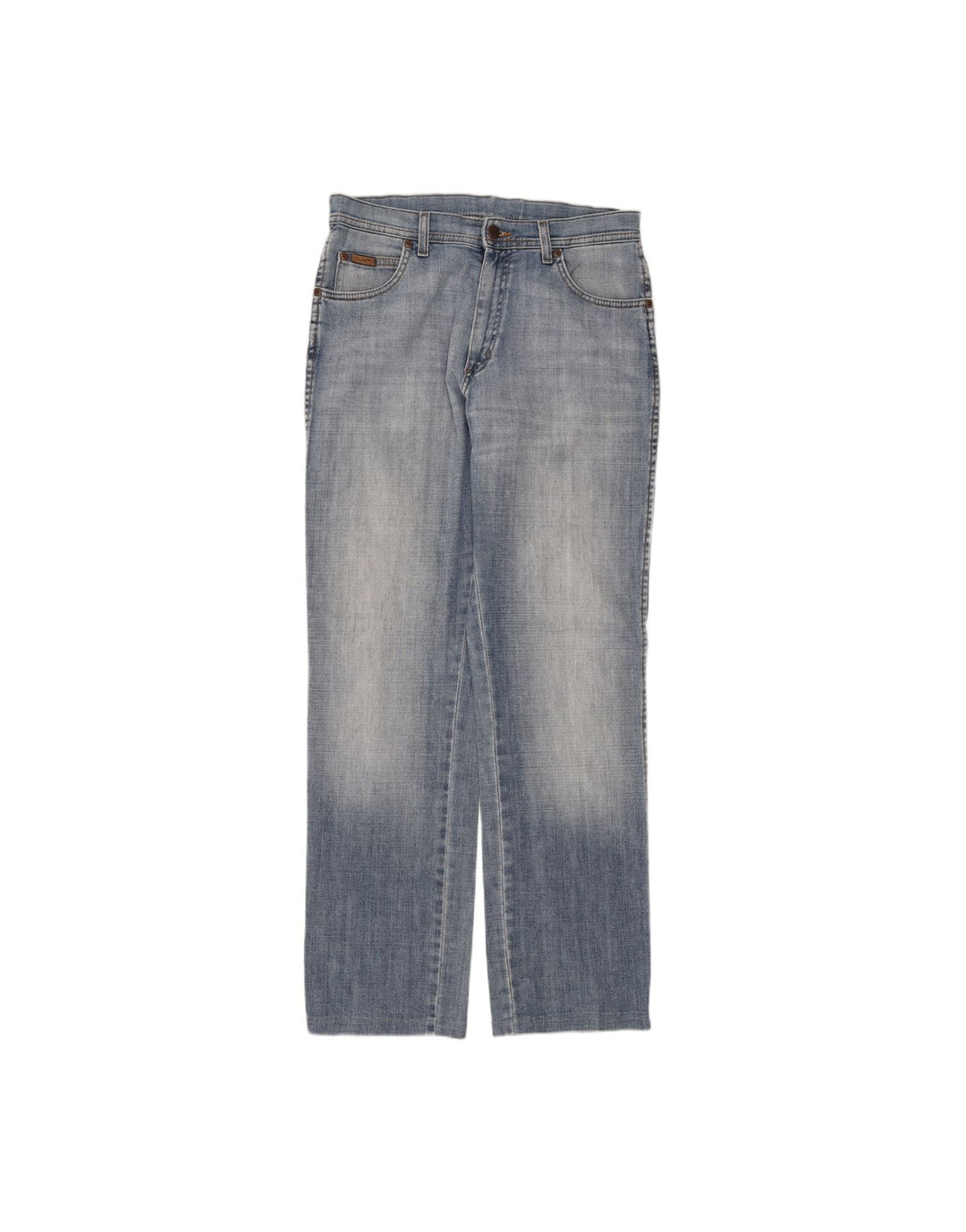 WRANGLER Mens Straight Jeans W32 L34 Blue Cotton
