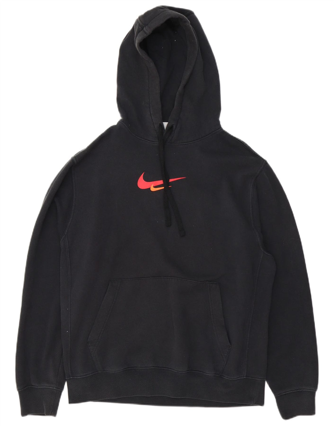Felpa con cappuccio grafica Nike da uomo in cotone nero medio