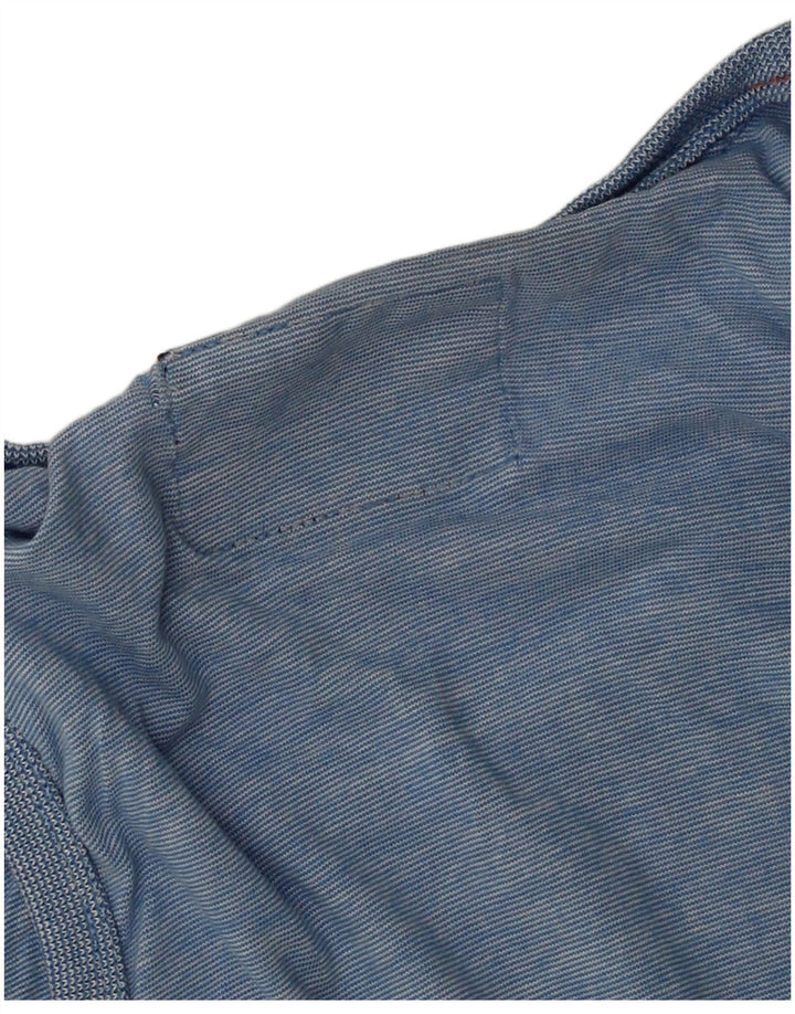 Canotta da uomo SUPERDRY in cotone gessato blu medio