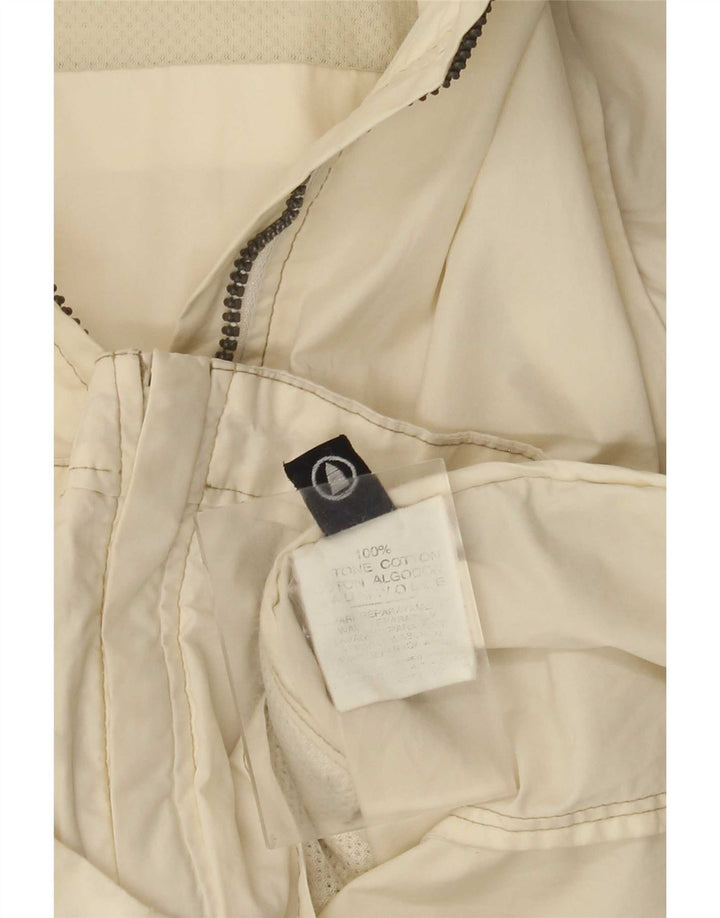 Bomber con cappuccio da donna Murphy & Nye UK 10 piccolo cotone bianco sporco