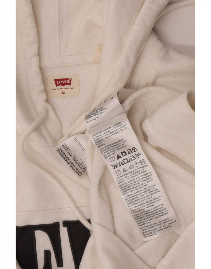 Maglione con cappuccio grafico da uomo Levi's in cotone bianco medio