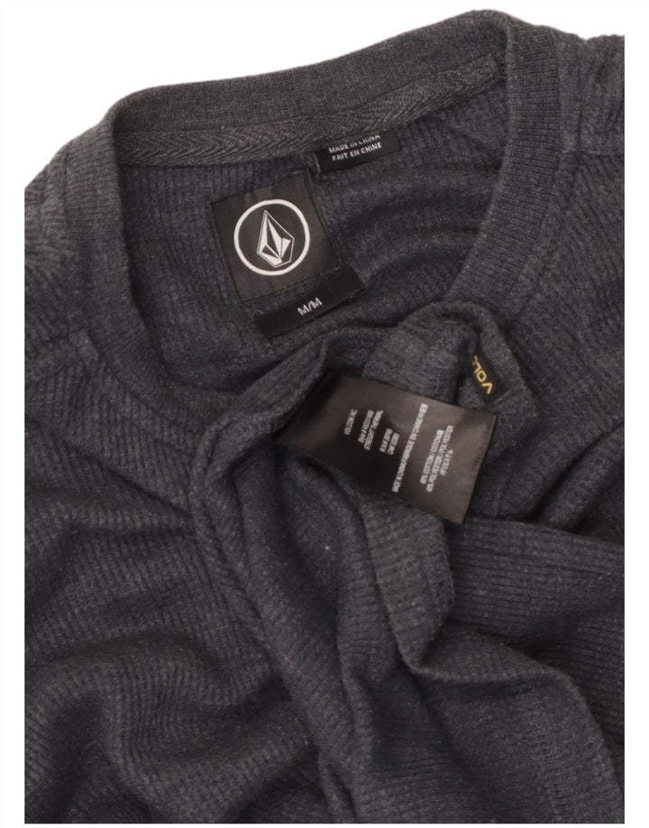 Volcom Maglia da uomo vestibilità regolare a maniche lunghe in cotone grigio medio