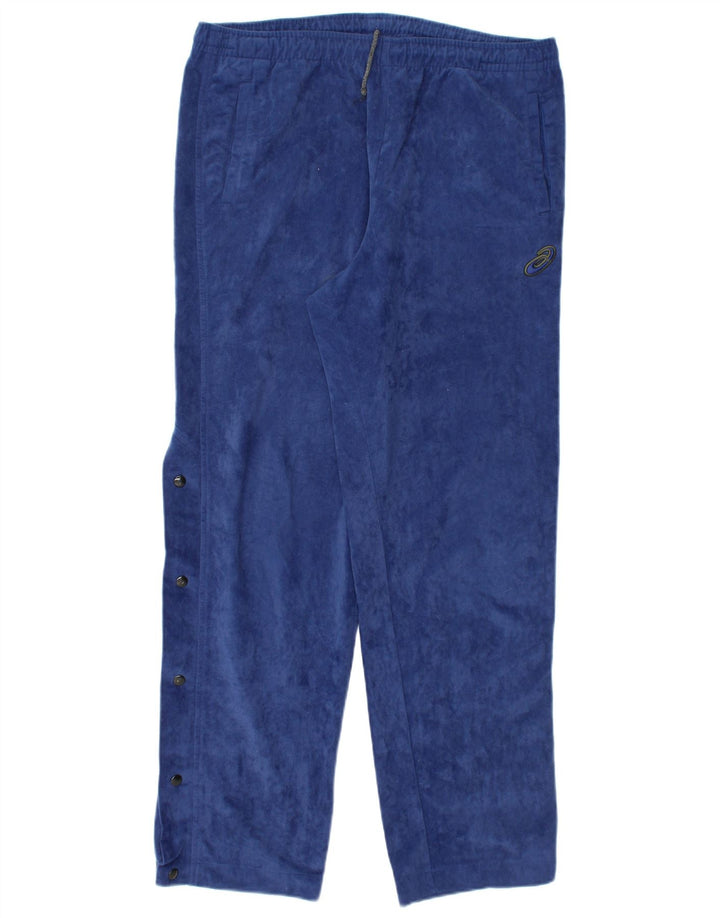 Pantaloni da tuta in pile ASICS da uomo di grandi dimensioni blu navy