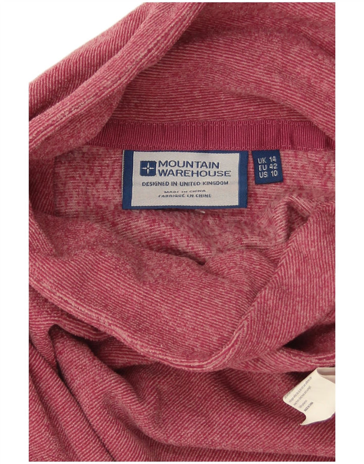 Felpa da donna Mountain Warehouse UK 14 Large Pink Poliestere