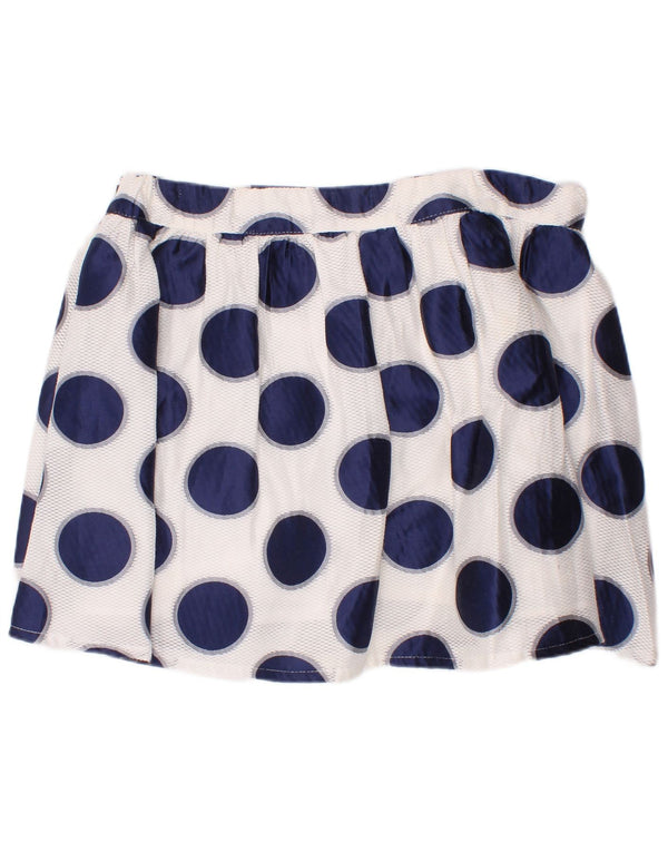Minigonna Bambina Benetton 10-11 Anni W24 Viscosa Pois Bianchi