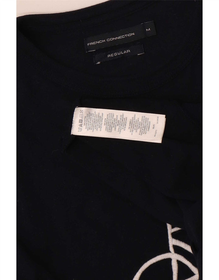 T-shirt grafica da uomo con vestibilità regolare French Connection Top blu navy medio
