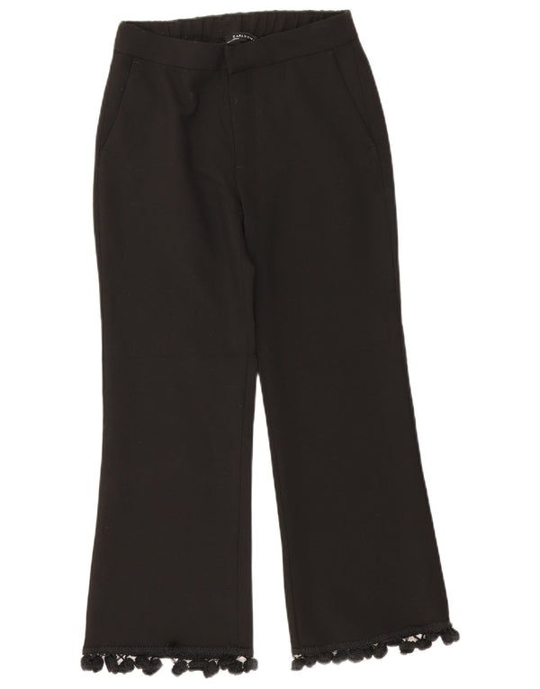 Pantaloni corti Bootcut da donna Zara XS W24 L24 poliestere nero