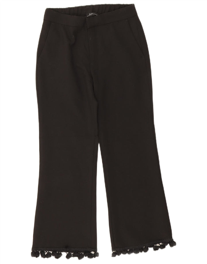 Pantaloni corti Bootcut da donna Zara XS W24 L24 poliestere nero