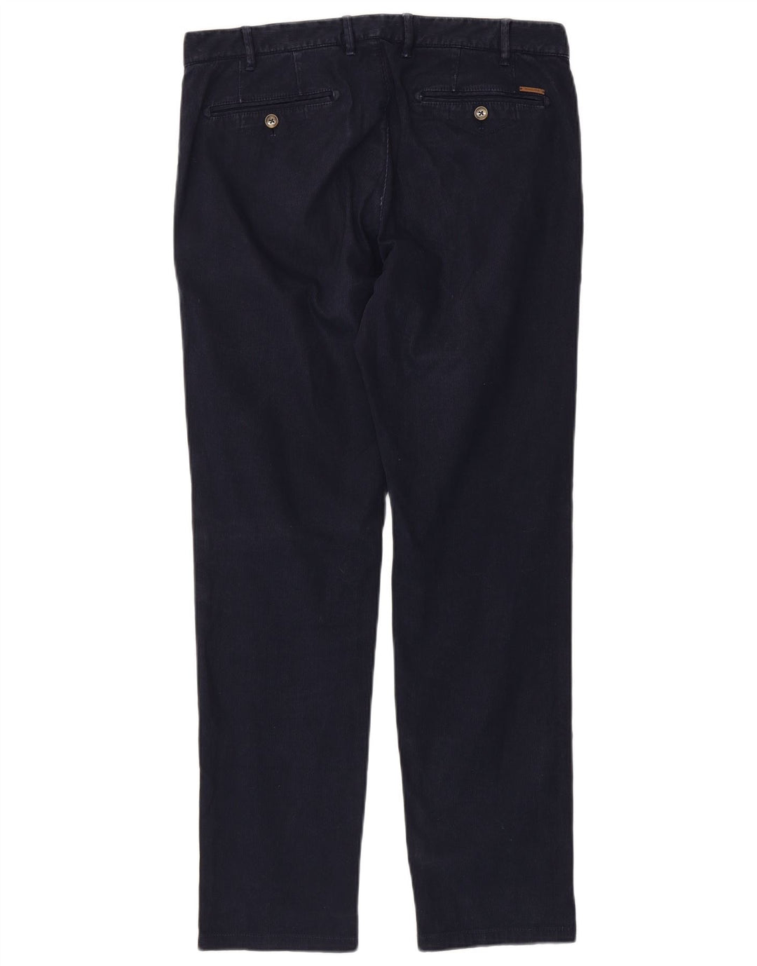 MASSIMO DUTTI Pantaloni chino vestibilità casual da uomo EU 42 Large W32 L32 Blu navy