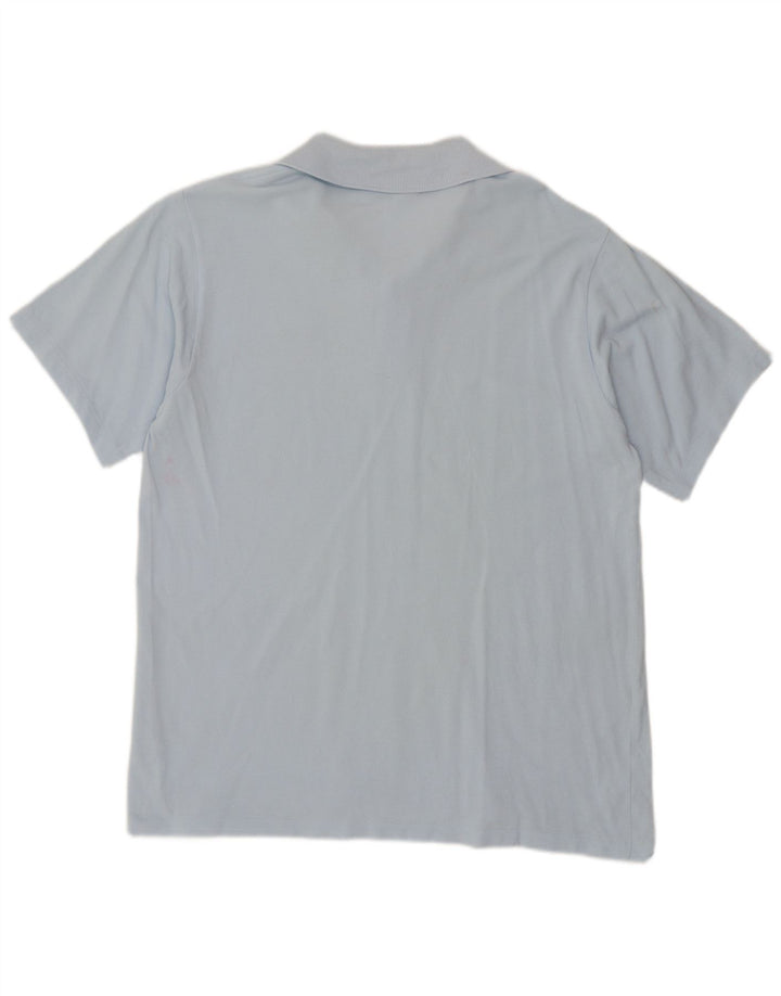 Polo da uomo Lacoste taglia 4 in cotone blu medio