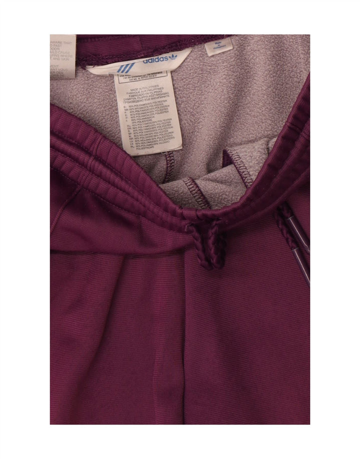 Pantaloni da tuta da donna Adidas UK 14 poliestere bordeaux medio
