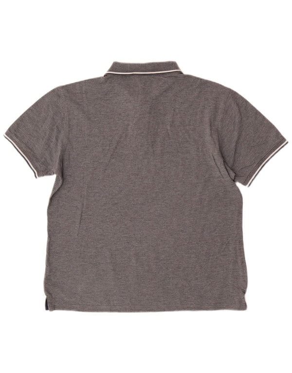 Polo Sergio Tacchini da uomo slim fit grande in cotone grigio