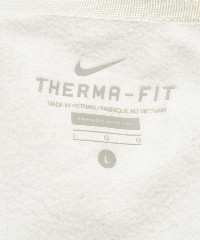 Giacca in pile NIKE Therma Fit da donna UK 14 Large Grigio Poliestere