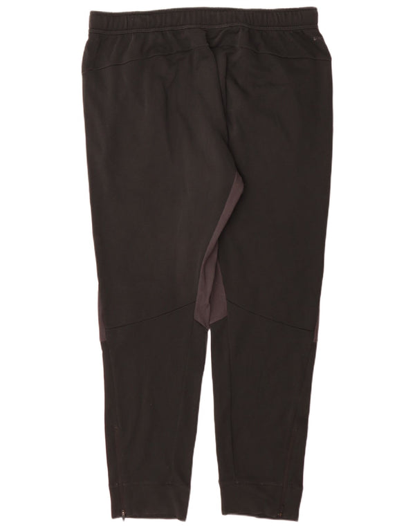 Nike Mens Dri Fit Graphic Tracksuit Trousers Joggers 2XL Black Colourblock