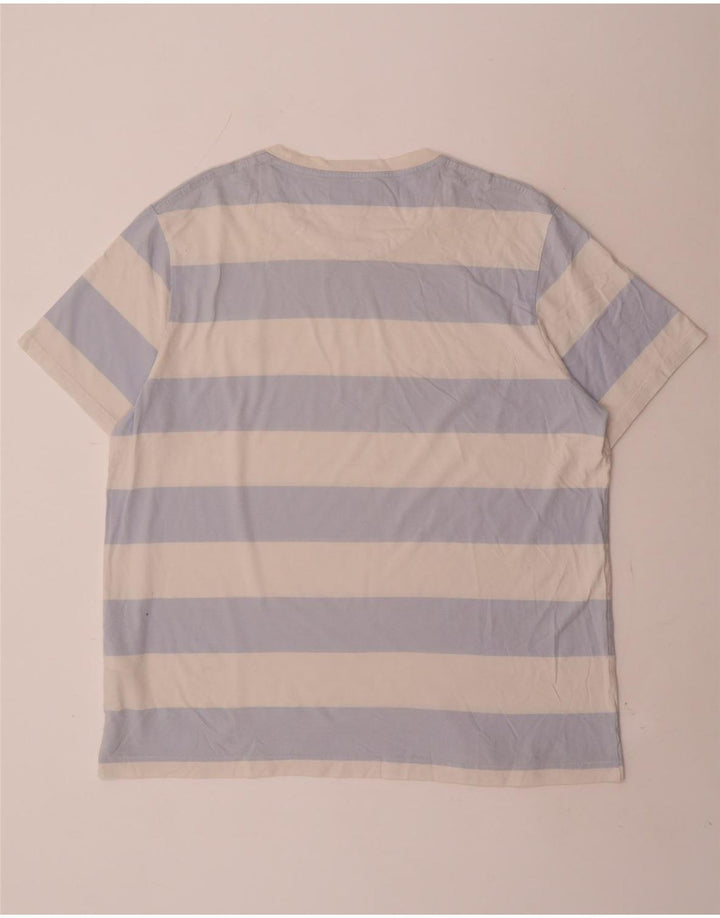 T-shirt da uomo Lyle & Scott Top 2XL cotone a righe bianche