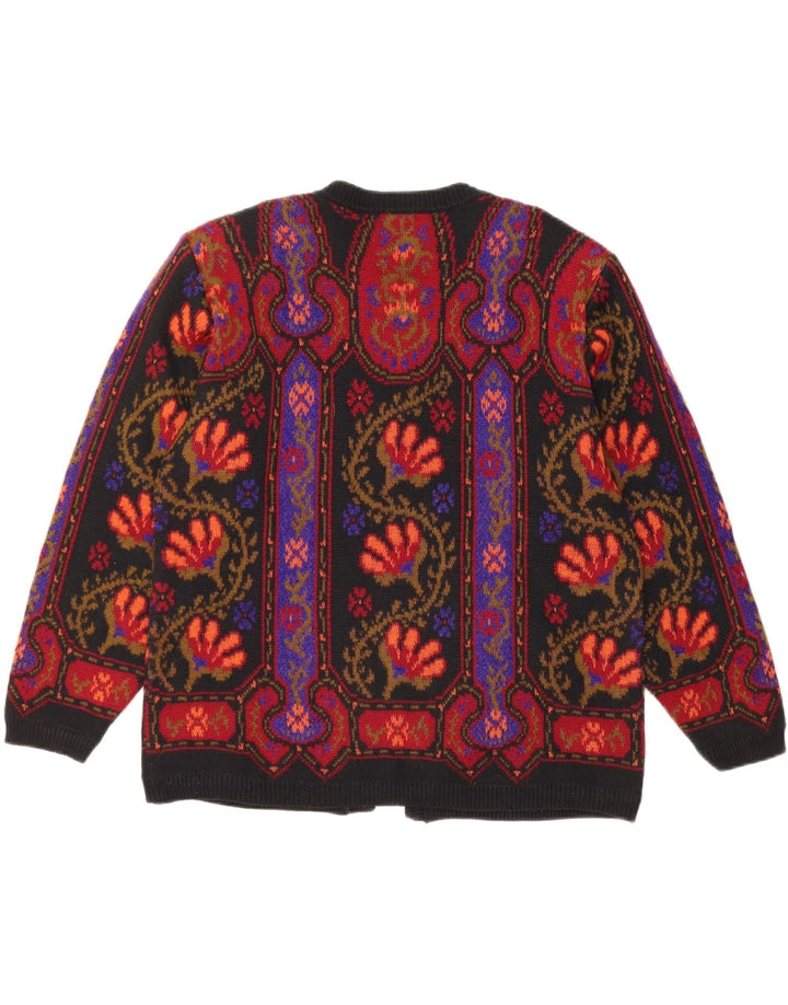 Maglione cardigan da donna Stefanel UK 16 Grande floreale multicolore