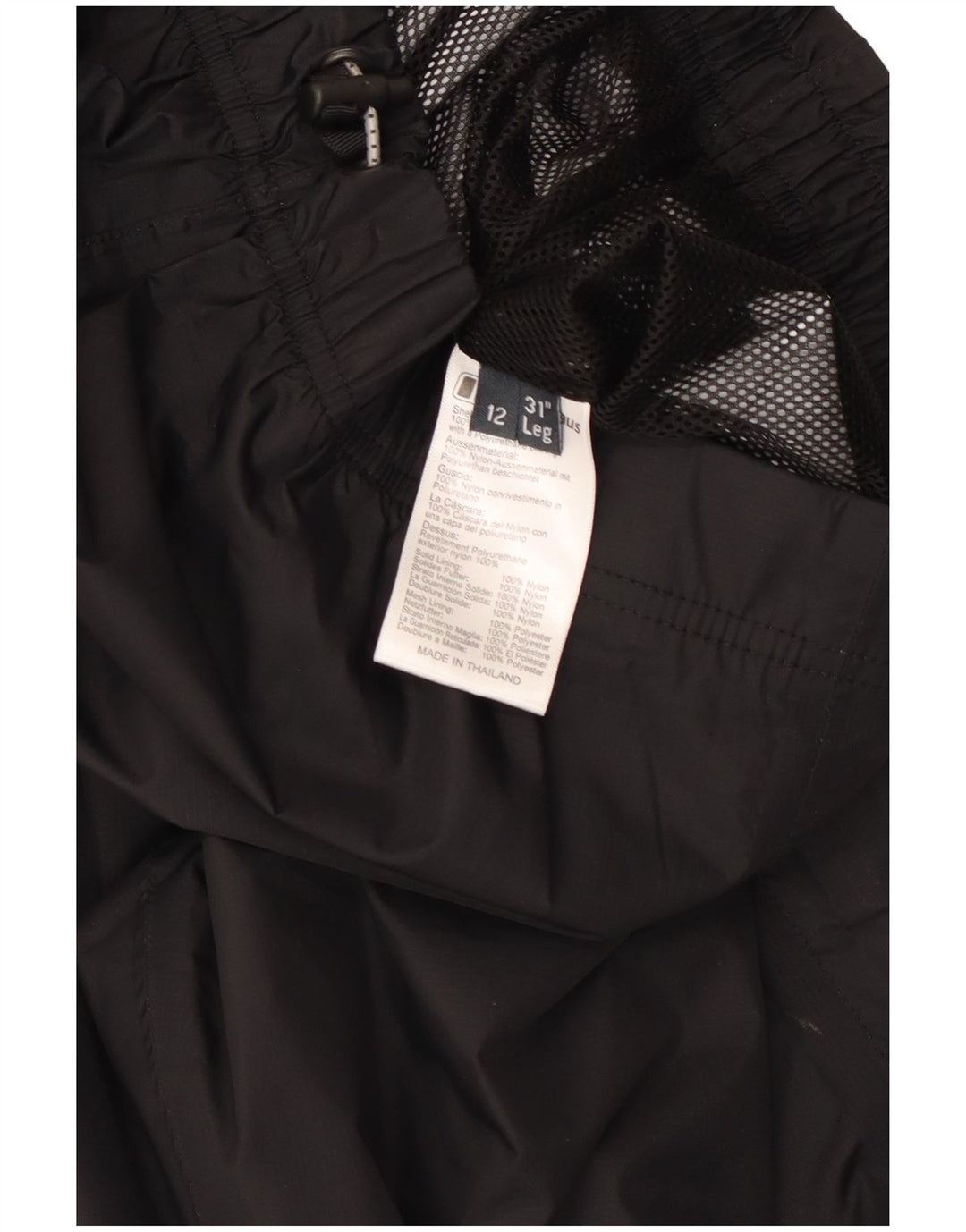Pantaloni impermeabili da donna Berghaus UK 12 nylon nero medio