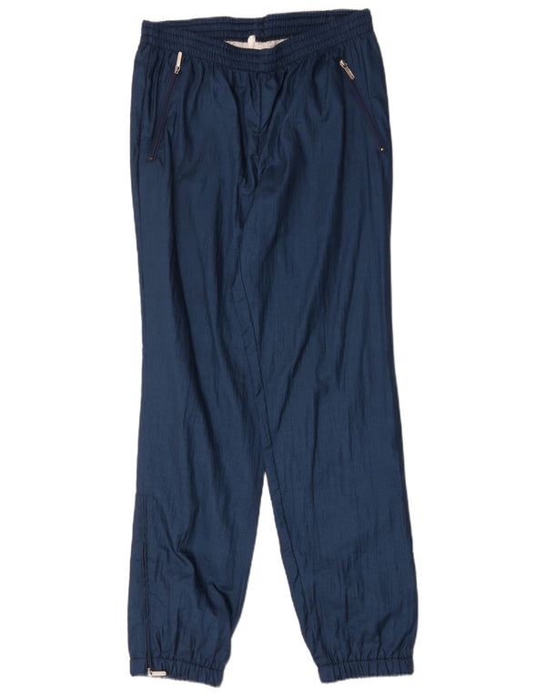 Pantaloni da tuta vintage da uomo Joggers IT 48 Medio Blu Navy Poliammide