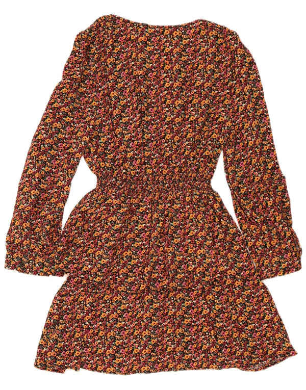 Abito impero da donna Zara UK 12 medio floreale multicolore