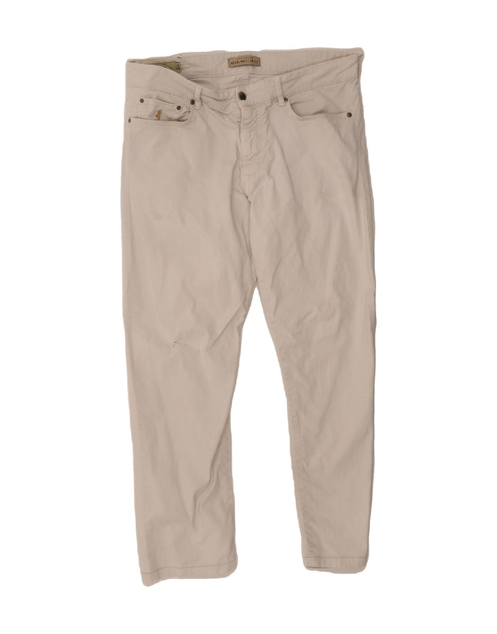 MARLBORO CLASSICS Mens Slim Regular Slim Jeans W36 L28 Off White Cotton Vintage Marlboro Classics and Second-Hand Marlboro Classics from Messina Hembry 