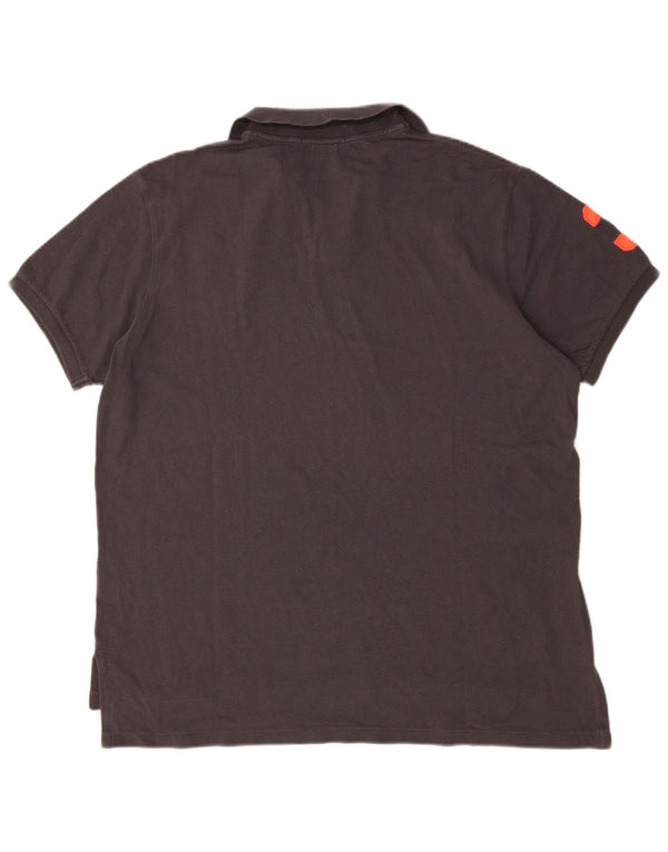 Polo Ralph Lauren Camicia grafica personalizzata da uomo XL in cotone grigio