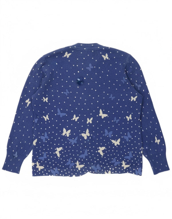 Set gonna 2 pezzi da donna Heron UK 14 medio W34 farfalla maculata blu