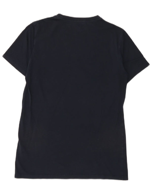 T-shirt grafica da uomo slim fit Timberland Top in cotone blu navy medio