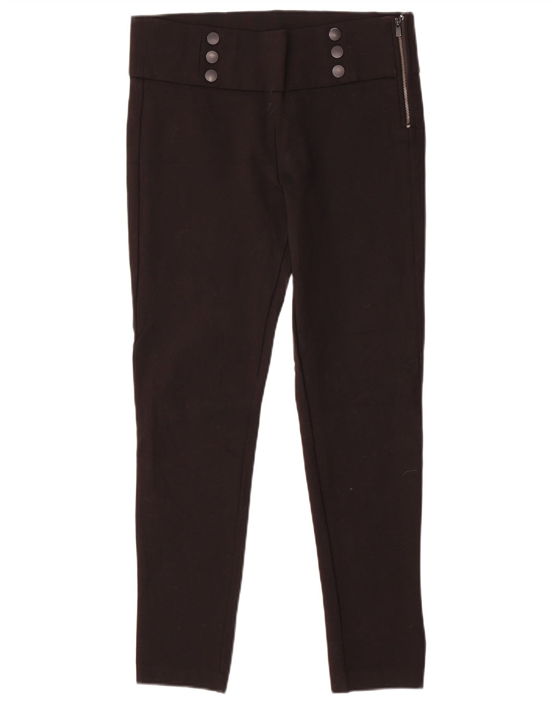 Pantaloni casual slim da donna Zara grandi W32 L29 neri