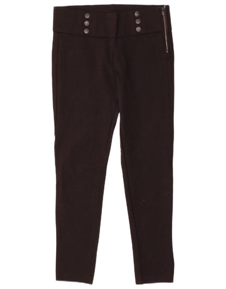 Pantaloni casual slim da donna Zara grandi W32 L29 neri