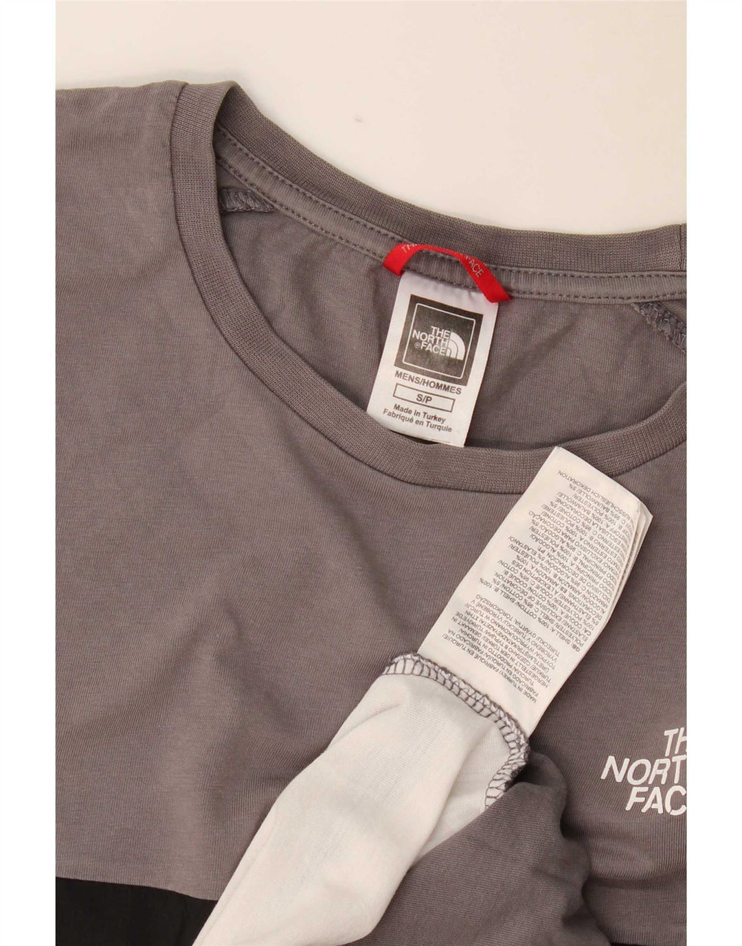 T-shirt grafica regolare da uomo The North Face Top Small Grey Colourblock