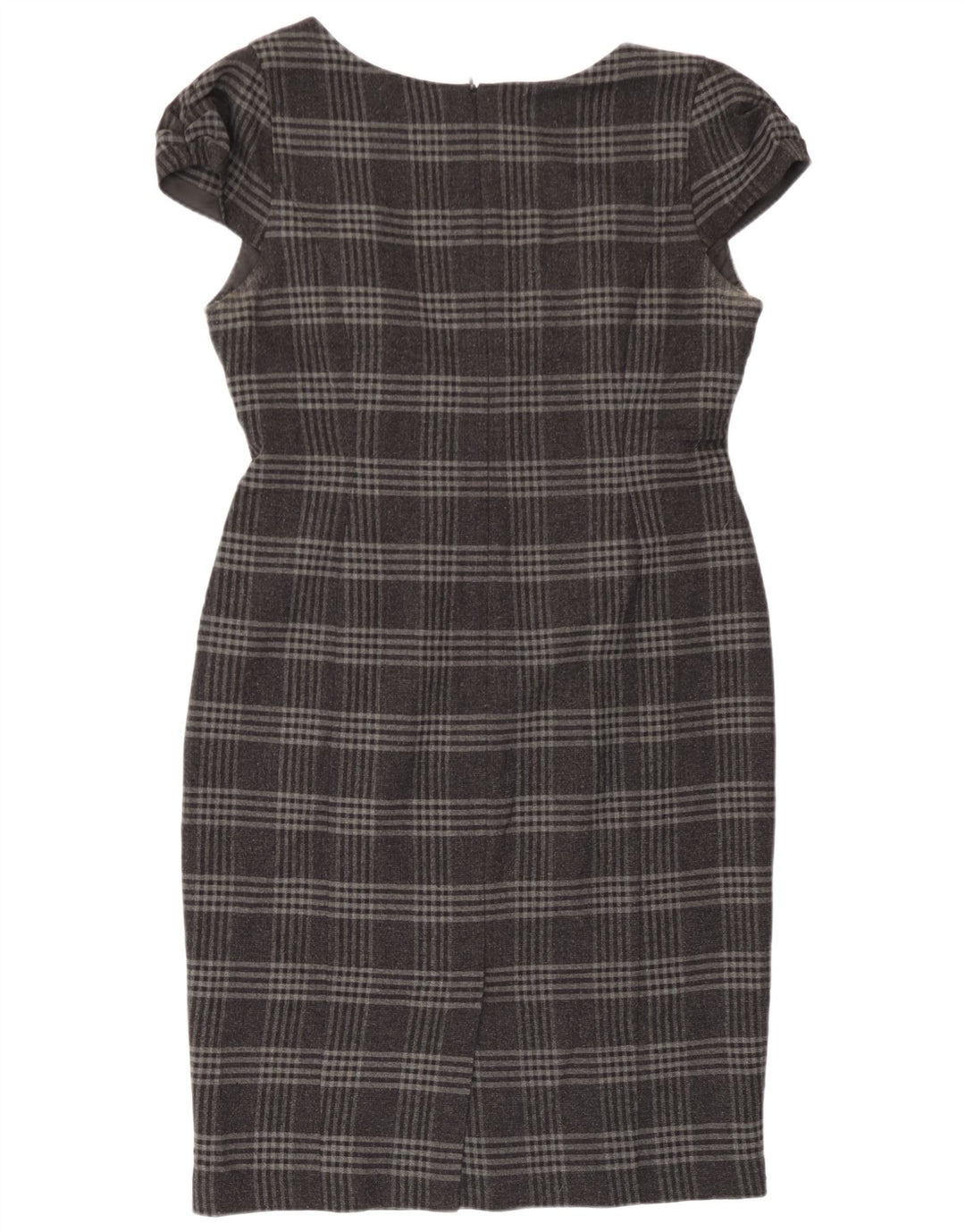Abito tubino da donna Marks & Spencer UK 14 Poliestere a quadri grigio medio