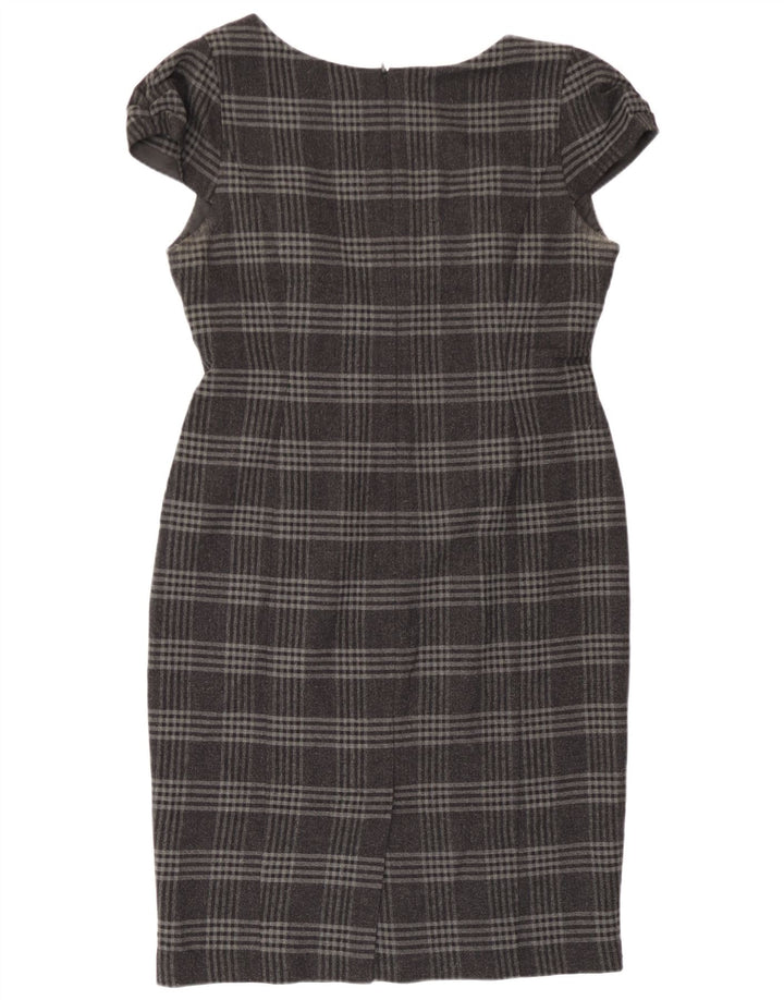 Abito tubino da donna Marks & Spencer UK 14 Poliestere a quadri grigio medio