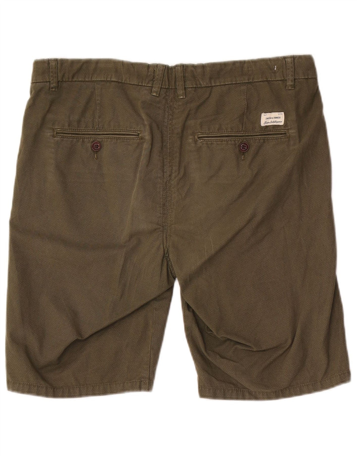 Pantaloncini chino da uomo Jack & Jones grandi W34 cotone kaki