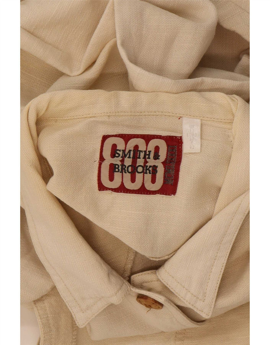 Giacca multiuso oversize da donna Smith & Brooks UK 12 Ramie beige medio