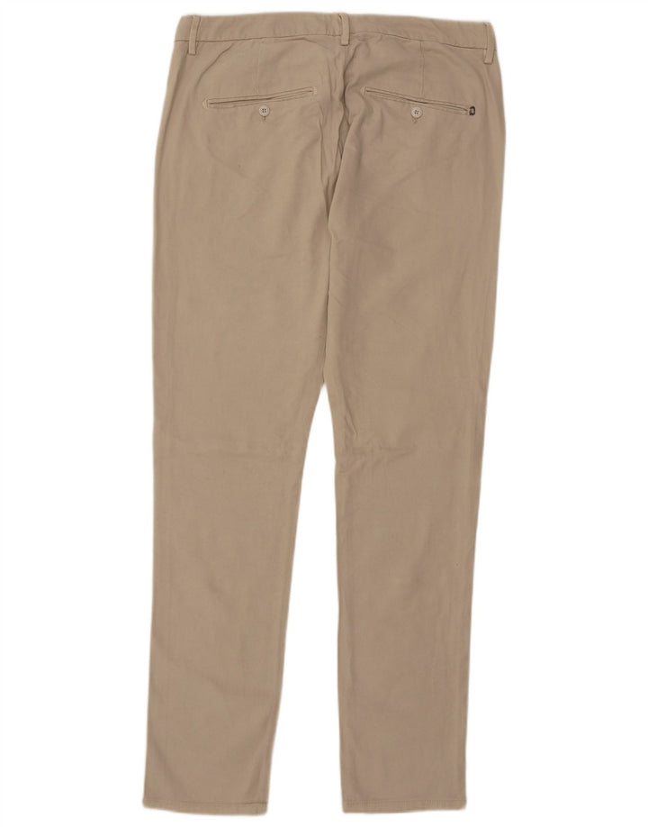 Dondup Pantaloni Chino Slim Uomo W34 L33 Beige Modal