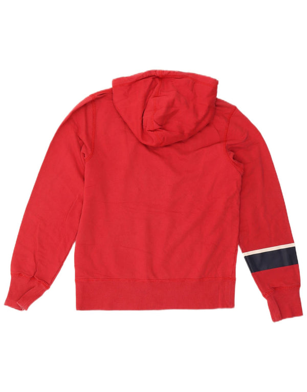 Felpa con cappuccio grafica Nike Arsenal da donna UK 10 Small Red Colourblock