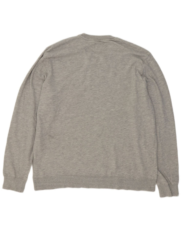 Felpa grafica da uomo Champion Jumper 2XL Cotone chiazzato grigio