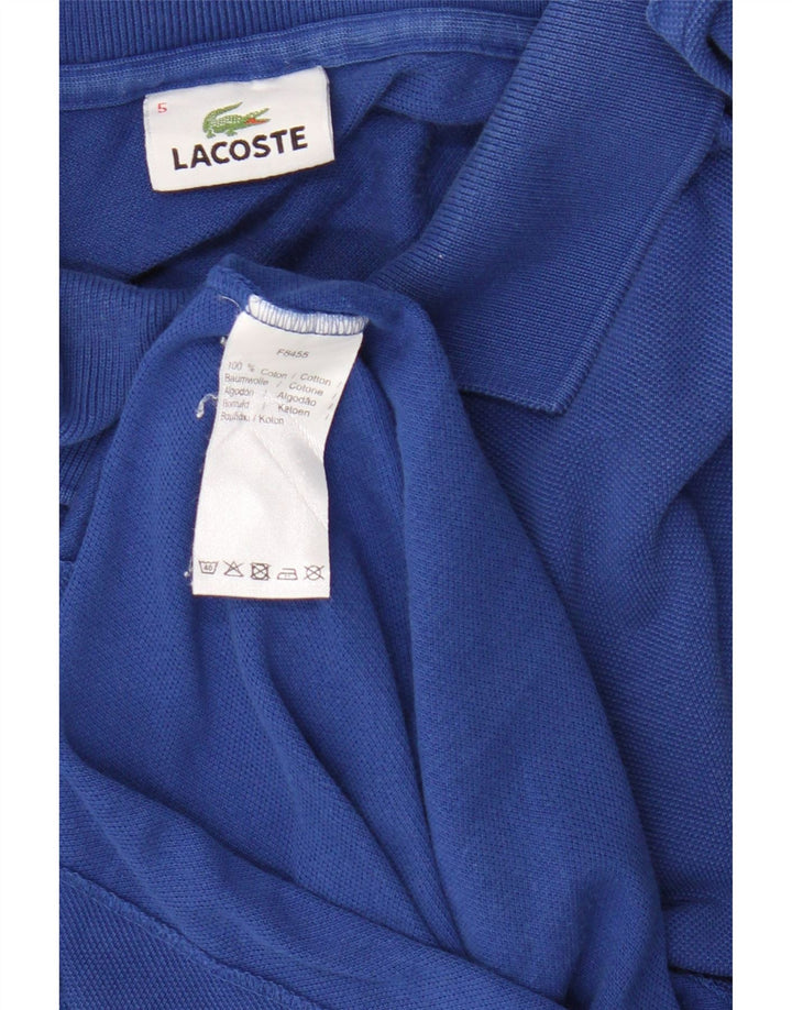 Polo da uomo Lacoste taglia 5 grande in cotone blu