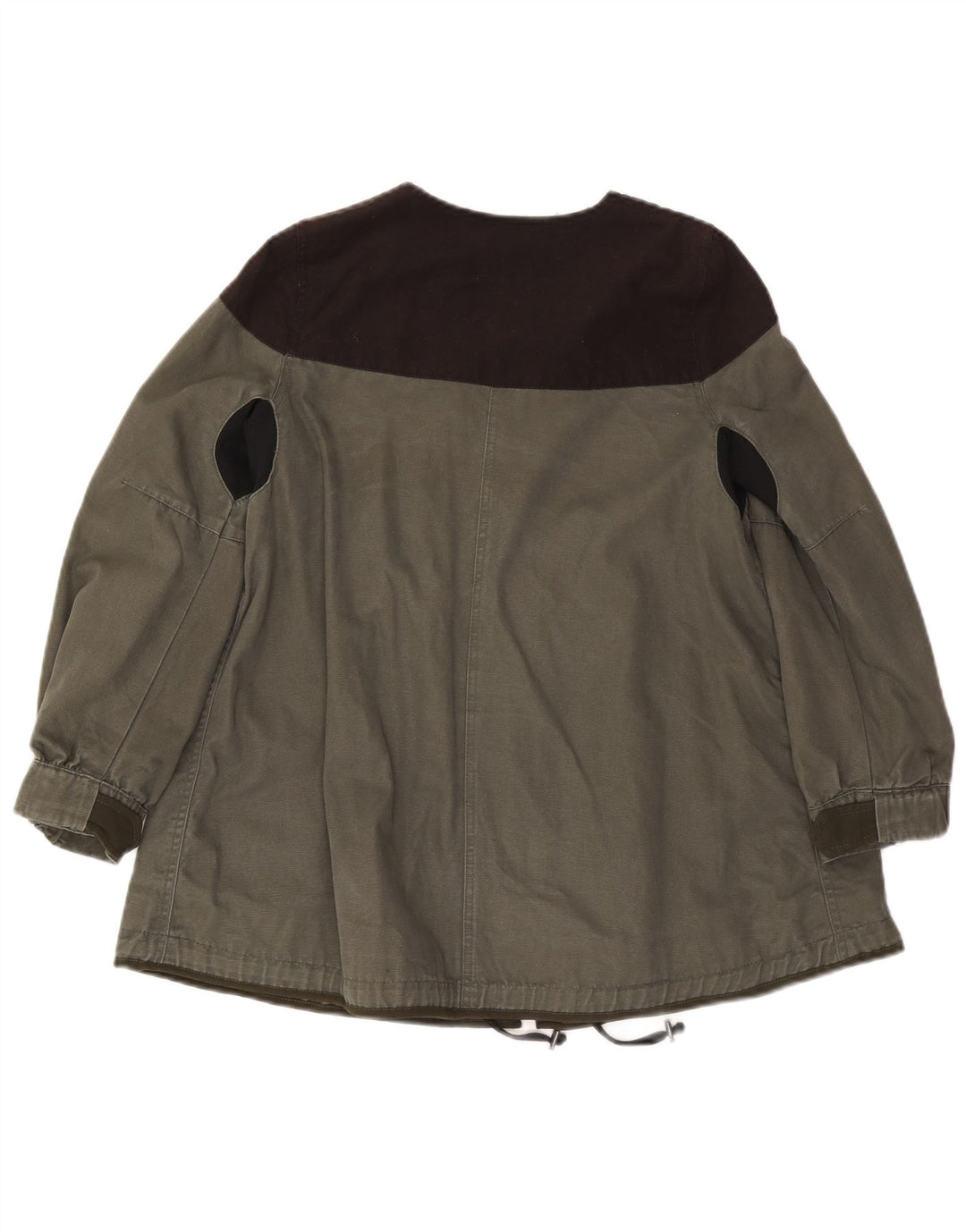 Giacca Utility Zara da donna UK 10 Small Khaki Colourblock Viscosa