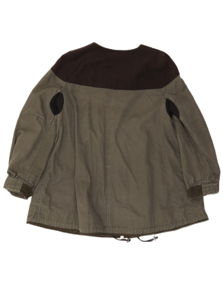 Giacca Utility Zara da donna UK 10 Small Khaki Colourblock Viscosa